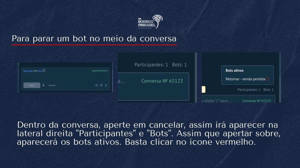 Como parar um bot no meio da conversa